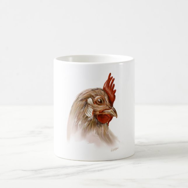 Rooster Print on Mug (Center)