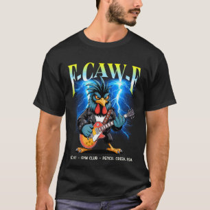 Rooster Punkrock Tour Crazy Chicken Bootleg Concer T-Shirt