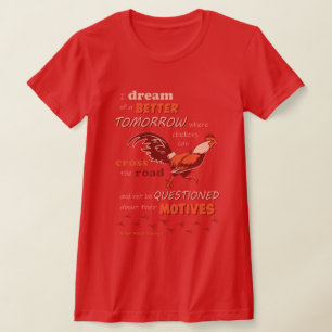 Rooster Quotation Slim Women's T-Shirt