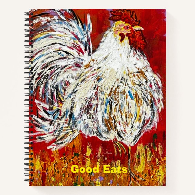 Rooster Recipe Note Book (Front)