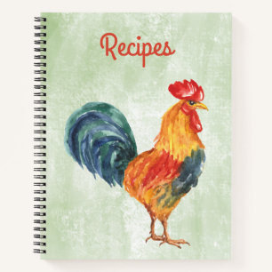 Rooster Recipe Notebook