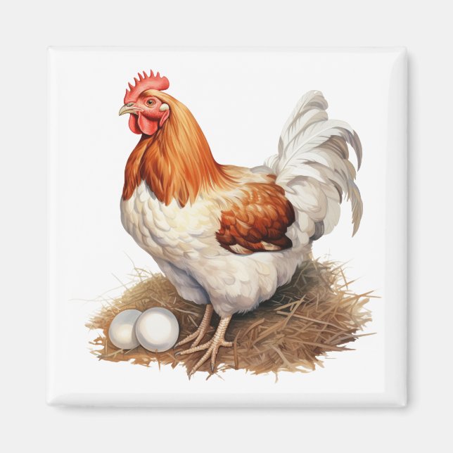 Rooster Refrigerator Magnet (Front)