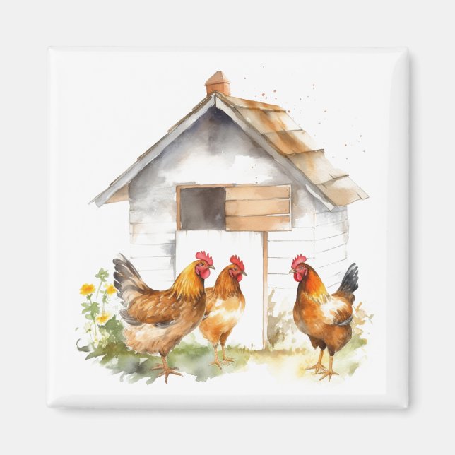 Rooster Refrigerator Magnet (Front)