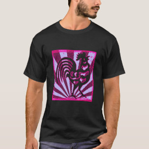 Rooster Retro Vintage 80s Style Farm Animal Vapou T-Shirt
