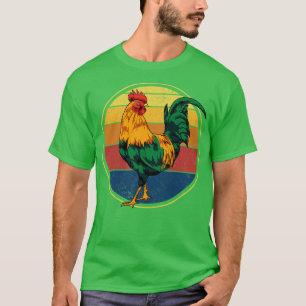 Rooster Retro Vintage T-Shirt
