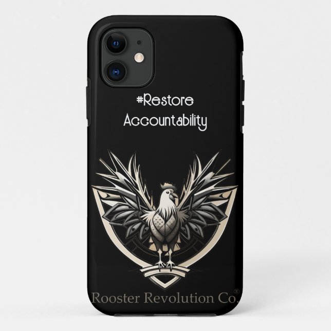Rooster RevolutionWear: Defy the System Case-Mate iPhone Case (Back)