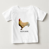ROOSTER RISE-N-SHINE PHOTO BABY T-SHIRT