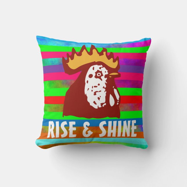 ROOSTER RISE & SHINE  CUSHION (Front)