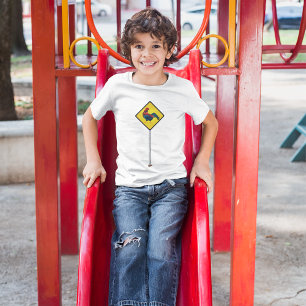 Rooster Road Sign T-Shirt