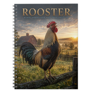 Rooster Rural Farmstead ANIMALS Notebook