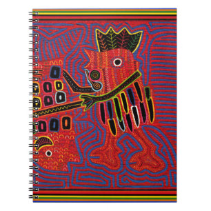 Rooster Scaling a Fish with a Machete Notebook