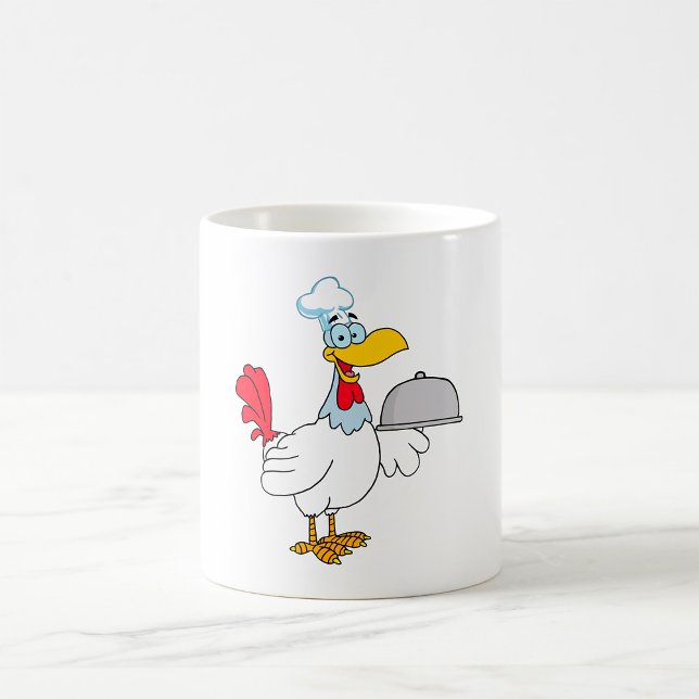 Rooster Serving Food Coffee Mug (Creator Uploaded)