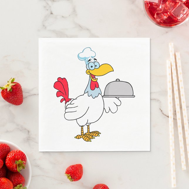 Rooster Serving Food Napkin (Creator Uploaded)