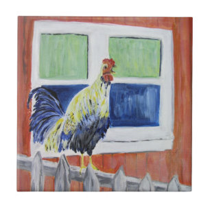 Rooster "Show Off" Tile