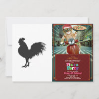 Rooster silhouette - Choose background colour