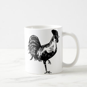 Rooster Silhouette Coffee Mug