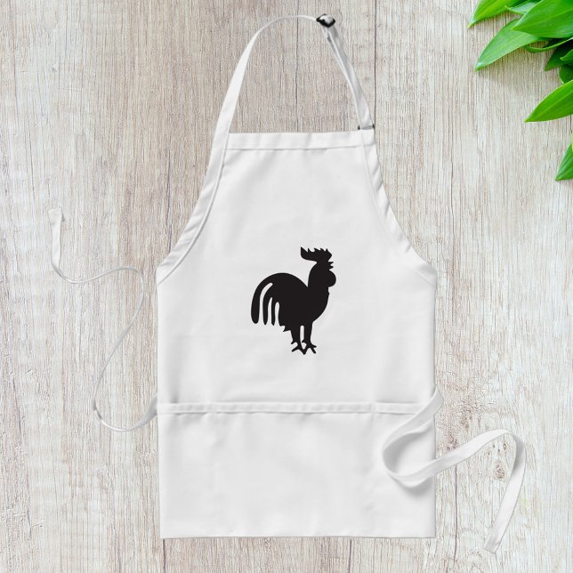 Rooster Silhouette Standard Apron (Creator Uploaded)