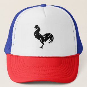 Rooster silhouette trucker hat