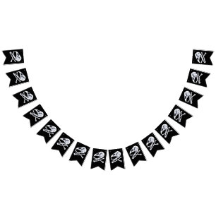 Rooster Skull and Crossbones Bunting