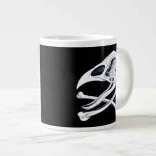 Rooster Skull and Crossbones Large Coffee Mug