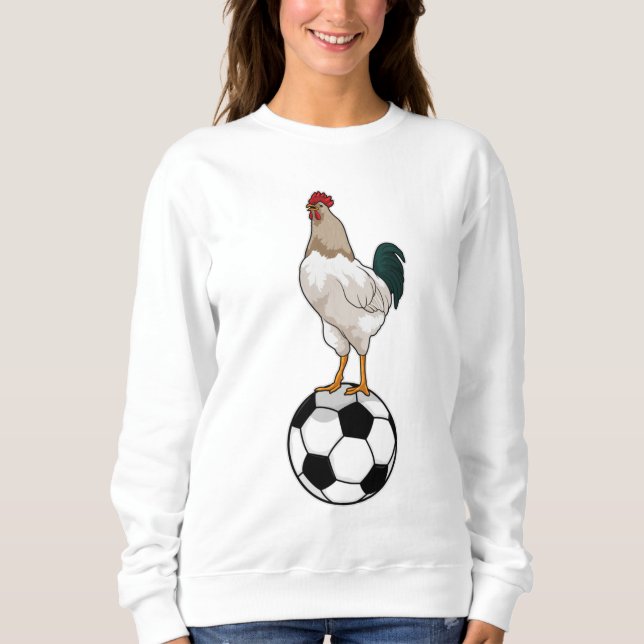 Rooster Soccer player Soccer Sweatshirt (Front)