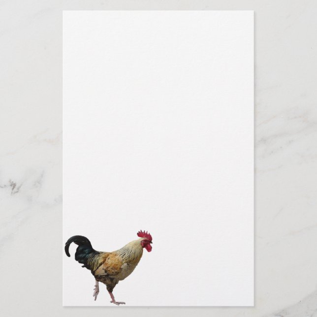 Rooster Stationery Paper (Front)