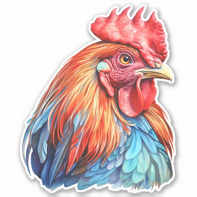 Rooster Sticker (Front)