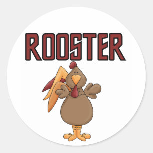Rooster T-shirts and Gifts Classic Round Sticker