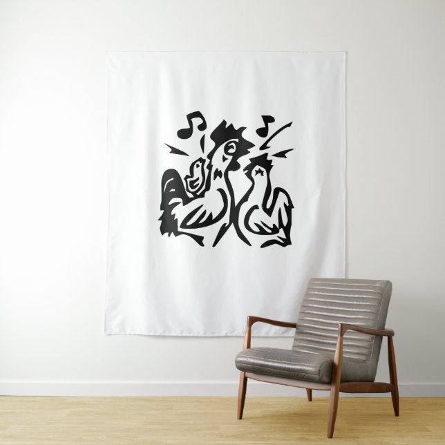 Rooster Tapestry (In Situ)