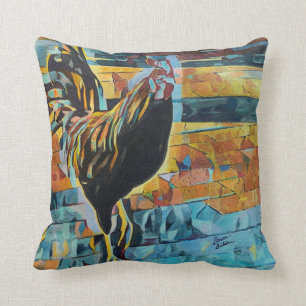 Rooster Throw Pillow