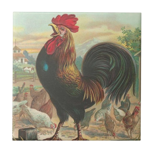Rooster Tile (Front)