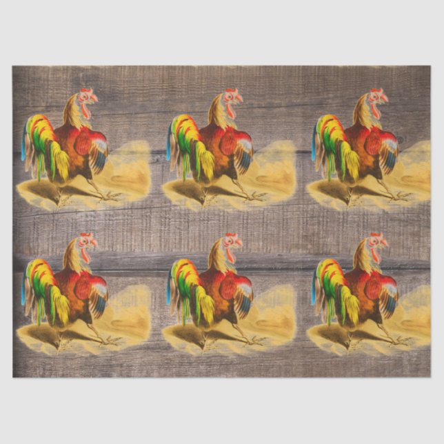 Rooster Tissue Paper (Front)