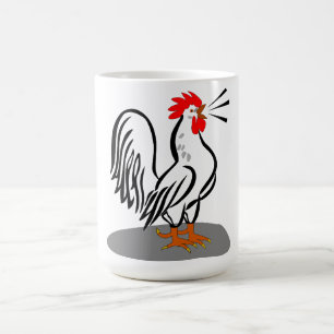 Rooster Vector Illustration Coffee Mug