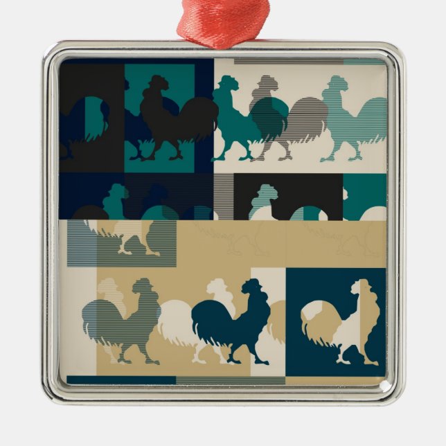 Rooster Vintage Ornaments (Front)