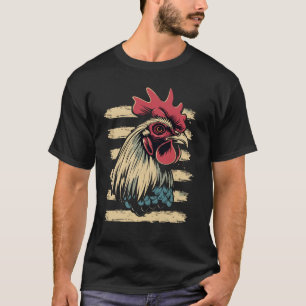 Rooster vintage portrait T-Shirt