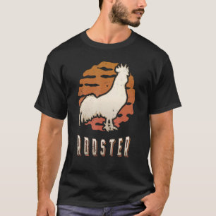 Rooster Vintage Retro Classic Animal Sunset T-Shirt