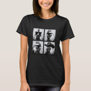 Rooster Wearing Sunglasses Cowboy Hat Cigarette Ph T-Shirt