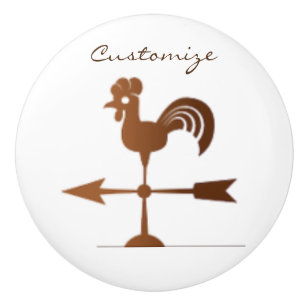 Rooster Weathervane Thunder_Cove Ceramic Knob