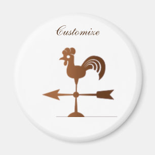 Rooster Weathervane Thunder_Cove Magnet