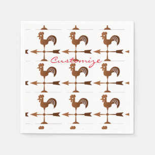 Rooster Weathervane Thunder_Cove Napkin