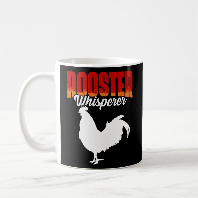 Rooster Whisperer Cockfighting Chicken Bird Cocker Coffee Mug (Left)