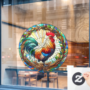 Rooster Window Cling