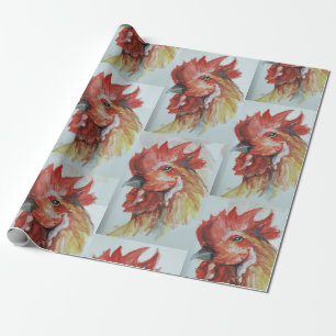 Rooster Wrapping Paper