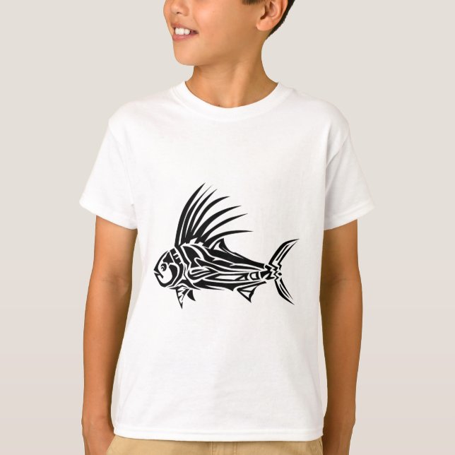 Roosterfish Shirt - Cool Rooster Fish Tril Design  (Front)