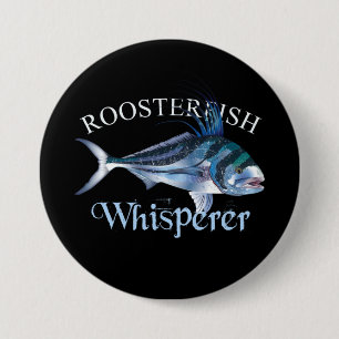 Roosterfish Whisperer Dark Coloured 7.5 Cm Round Badge