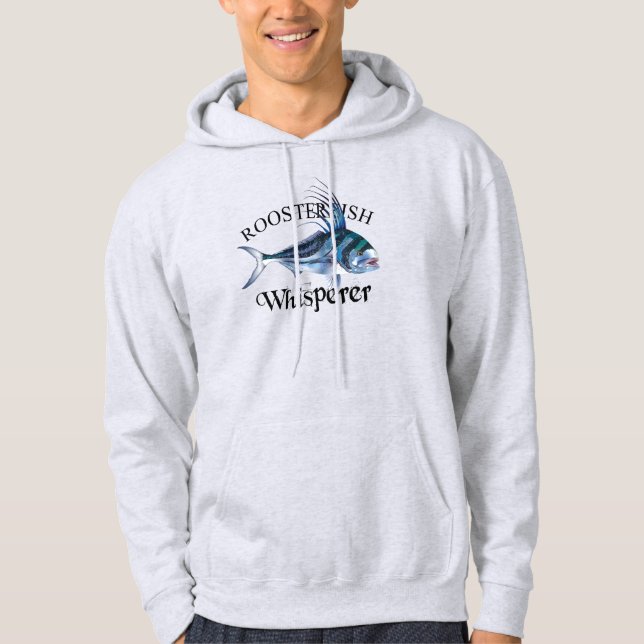 Roosterfish Whisperer Light Coloured Hoodie (Front)