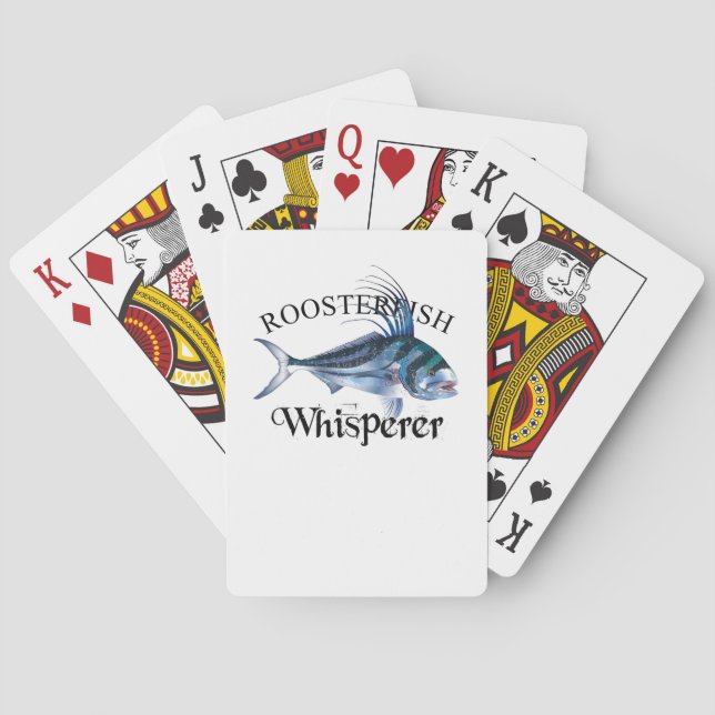 Roosterfish Whisperer Light Coloured Playing Cards (Back)
