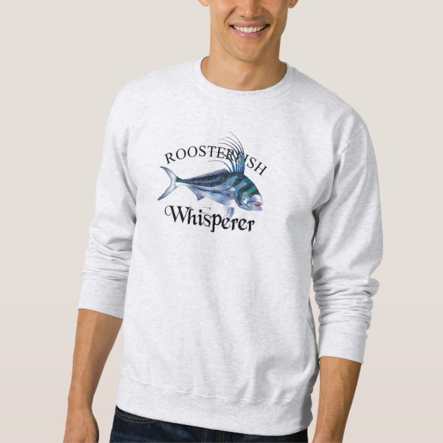 Roosterfish Whisperer Light Coloured Sweatshirt (Front)