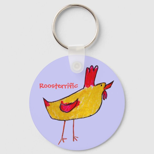 Roosterrific Key Ring (Front)