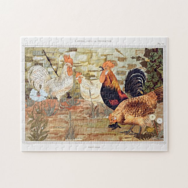 Roosters and Hens Jigsaw Puzzle (Horizontal)